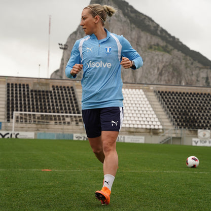 Puma teamFINAL26 Training 1/4 Zip Top Jr Light blue 
