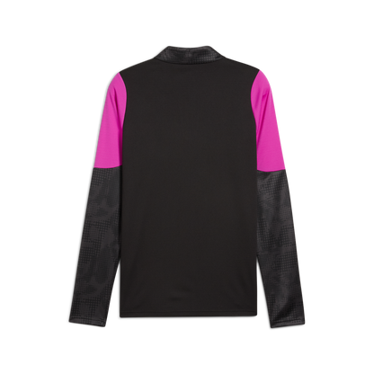 Puma teamCUP Training 1/4 Zip Top Black Deep Orchid 25