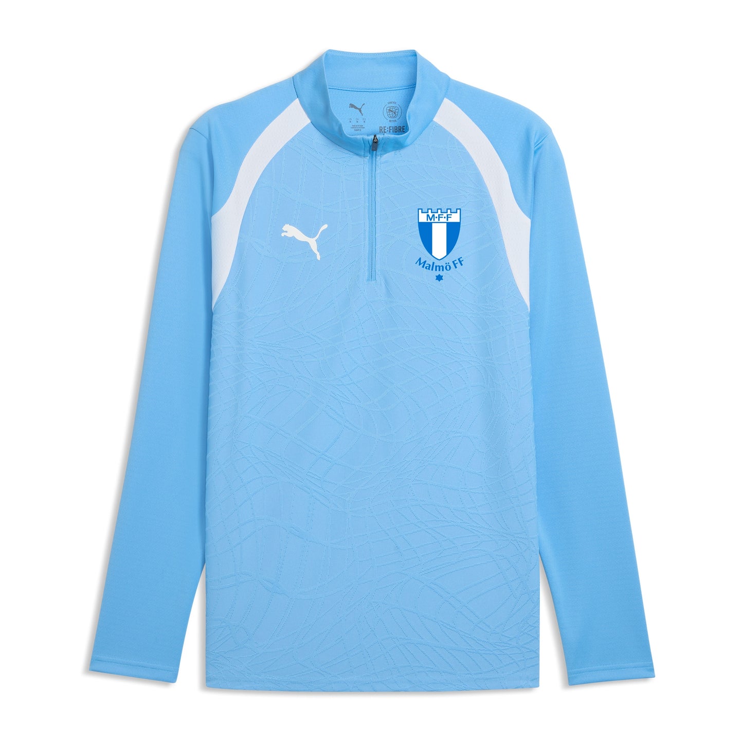Puma teamFINAL26 Training 1/4 Zip Top Jr Light blue 