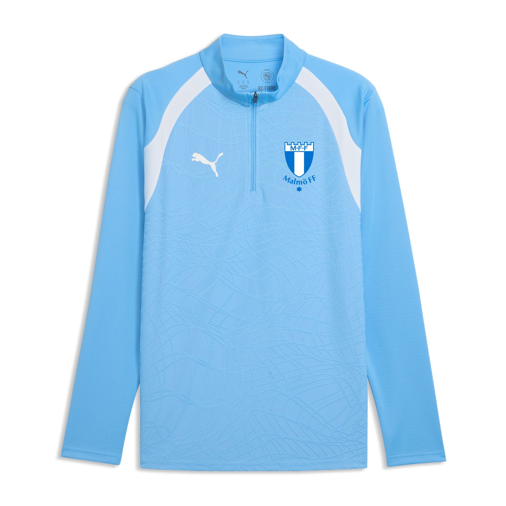 Puma teamFINAL26 Training 1/4 Zip Top Jr Light blue 