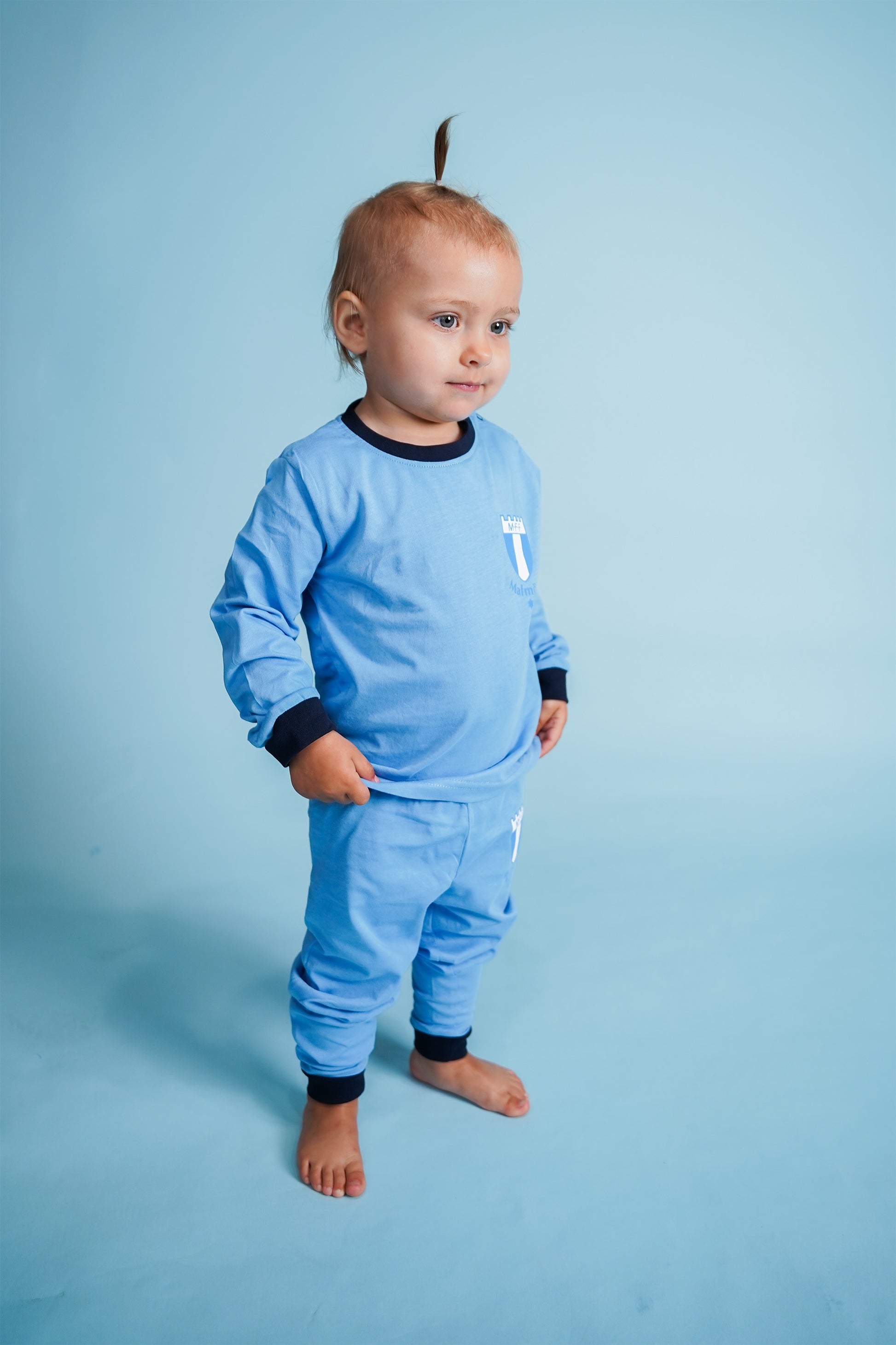 Pyjamas 2-delad ljusblå