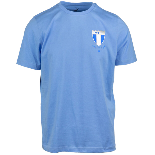 Puma t-shirt retro silveremblem ljusblå