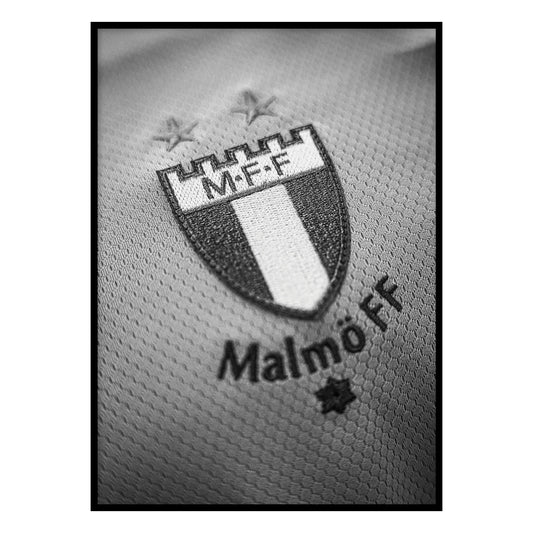 MFF emblem svartvitt
