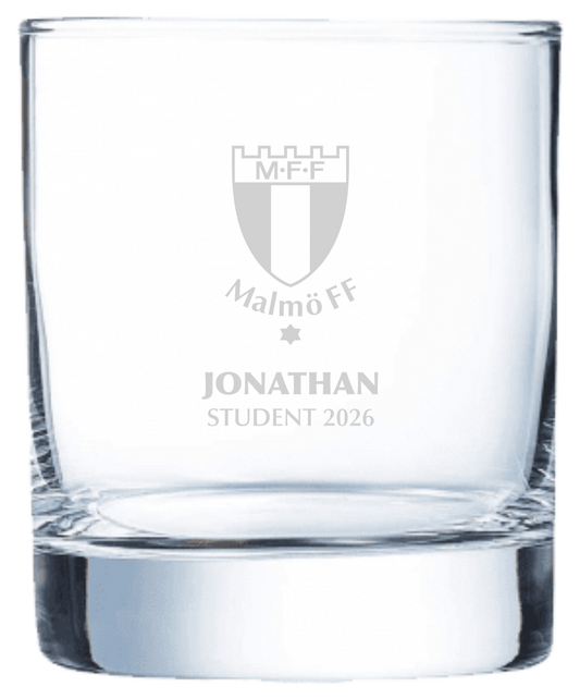 Whiskeyglas Student 2026 – Personlig Gravyr