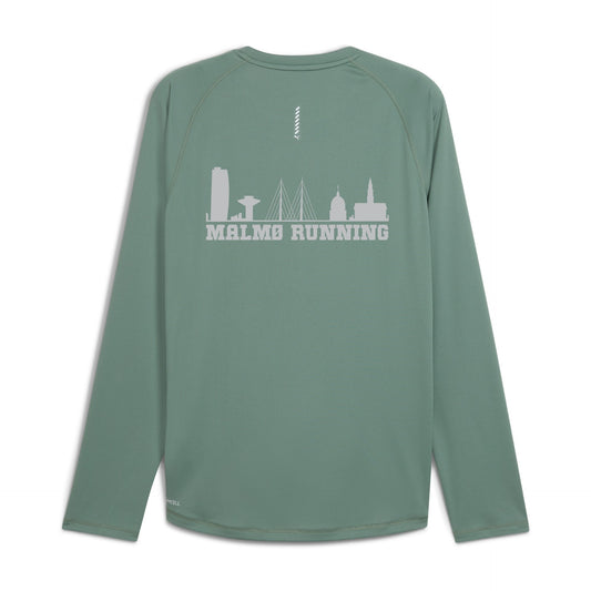 Puma M RUN VELOCITY LONG SLEEVE (POLY) Green