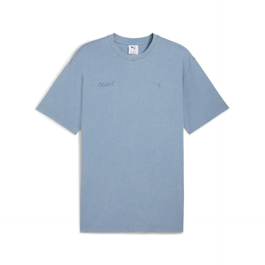 Puma ESS ELEVATED Relaxed Wash Tee Cool Blue